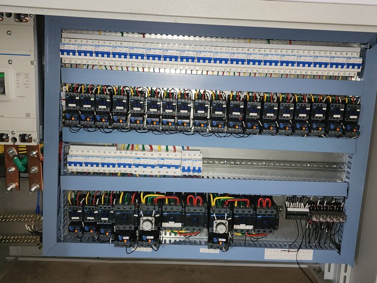 Electrical control panel with motor control centre