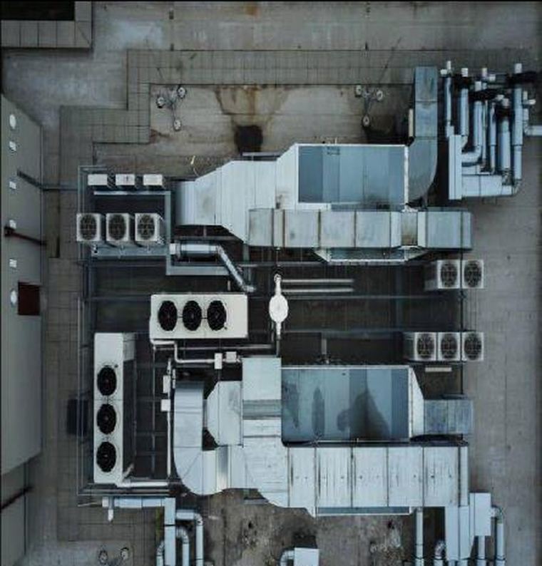 Medical gas and mechanical plant room